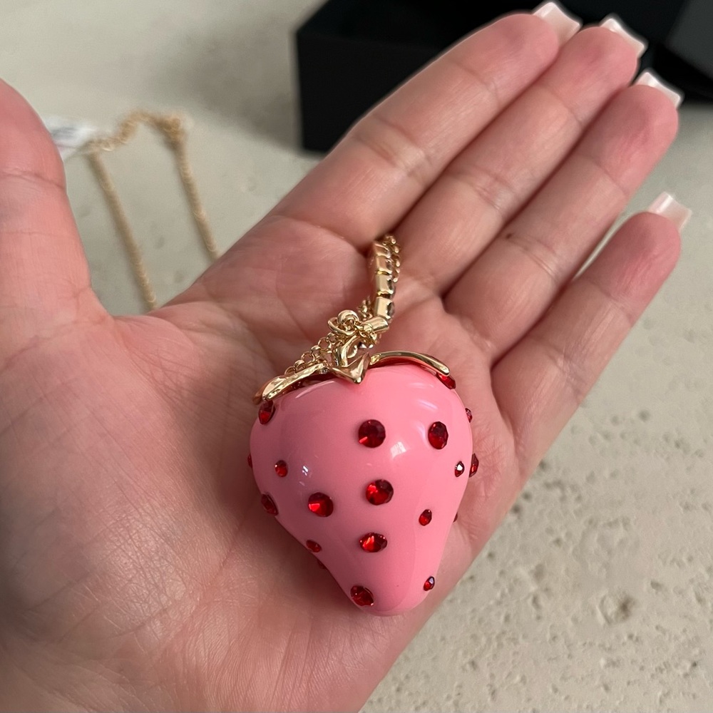 Betsy Johnson Strawberry Necklace